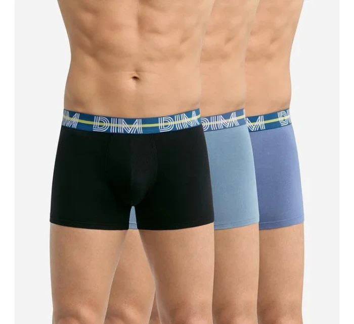 Pánske boxerky 3 ks DIM POWERFUL Boxers 3x - DIM - svetlo modrá