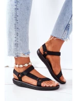 Damskie Sportowe Sandały Na Rzepy Czarne Ultimate Damskie Sportowe Sandały Na Rzepy Czarne Ultimate