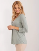 Blúzka D12100R02641A pistáciová Blúzka D12100R02641A pistáciová