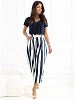 IT kalhoty SP 976981.30 tmavě modrá a bílá