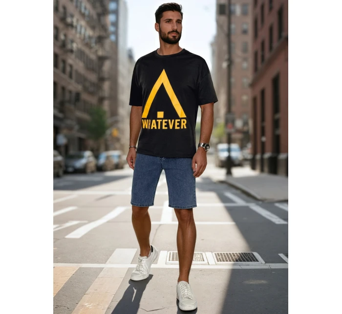 Pánské tričko s potiskem černé Dstreet model 21988569 - FashionStreet