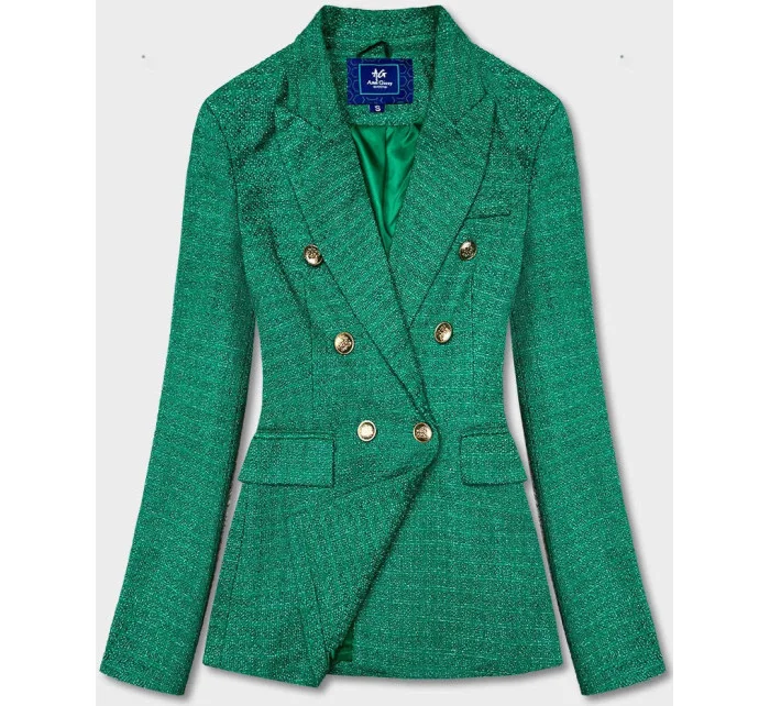 Zelené sako s knoflíky model 18369398 - Ann Gissy