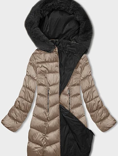 oboustranná dámská zimní bunda s kapucí model 21246423 - S'WEST