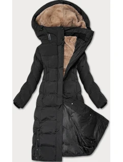 Hrubší černá dámská zimní bunda model 22073721 - J.STYLE