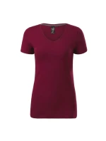 Malfini Action Tričko s výstrihom do V W MLI-70186 granátová