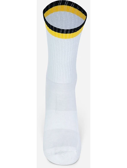 Mr. Socks L 05006 Tenisové ponožky „Two Tone“ 88.5006 biela/čierna/žltá Mr. Socks L 05006 Tenisové ponožky „Two Tone“ 88.5006 biela/čierna/žltá