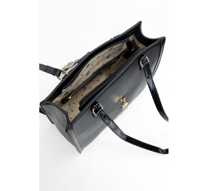 Monnari Bags Dámska kabelka so zaujímavým zapínaním čierna
