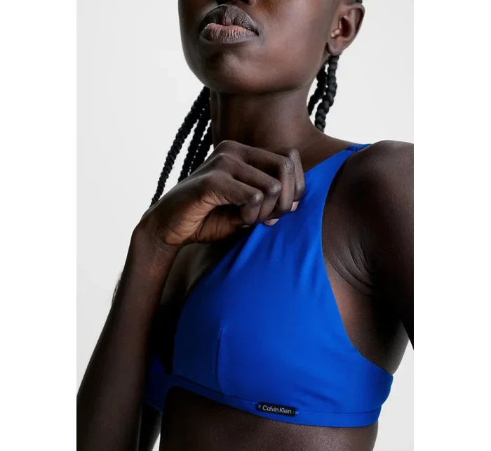 Dámska plavková podprsenka BIKINI KW0KW02041 C66 modrá - Calvin Klein