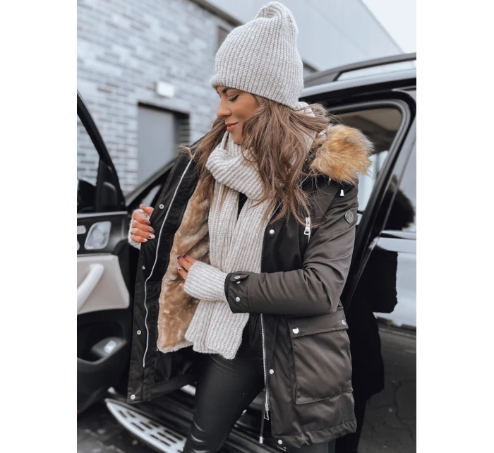 Dámská parka černá Dstreet model 21966198 - FashionStreet Dámská parka černá Dstreet model 21966198 - FashionStreet