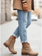 Botki damskie beżowe Dstreet model 21998255 - FashionStreet