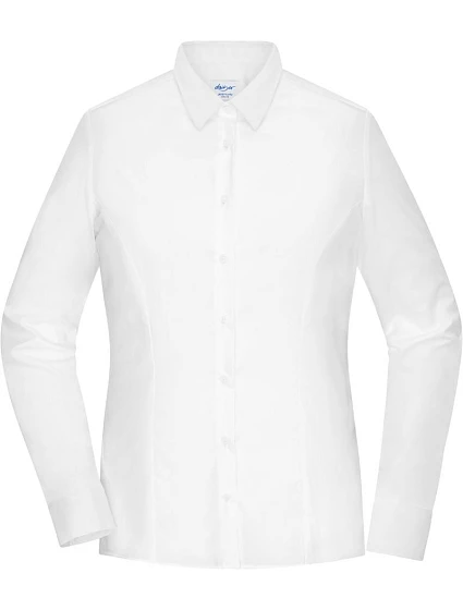 Daiber JN 1371 Popelínová blúzka slim fit s dlhým rukávom 02.1371 biela Daiber JN 1371 Popelínová blúzka slim fit s dlhým rukávom 02.1371 biela