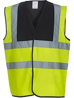 Yoko HVW 100 Hi-Vis bezpečnostná vesta 79.W100 čierna/výstražná žltá Yoko HVW 100 Hi-Vis bezpečnostná vesta 79.W100 čierna/výstražná žltá