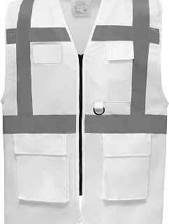 Yoko HVW 801 Hi-Vis multifunkčná vesta 79.W801 biela