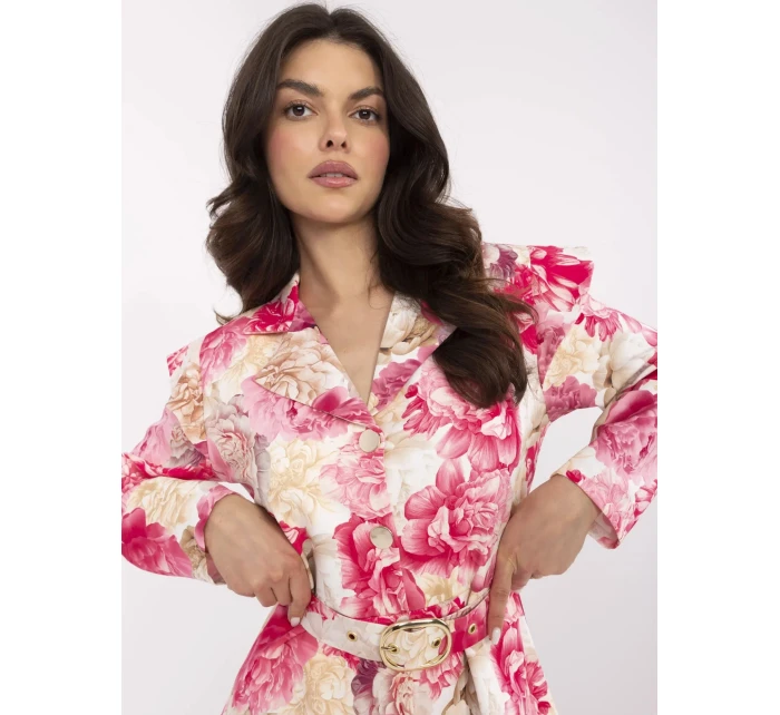 DHJ KO 20615 1.66 béžový a ružový overal DHJ KO 20615 1.66 béžový a ružový overal