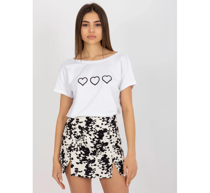 Tričko RV TS 5650.07P biela a čierna