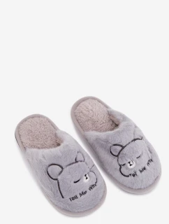 Detské papuče s kožušinou - modré Norene