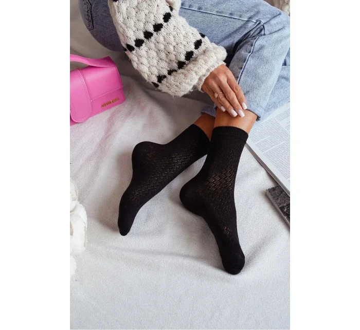 DÁMSKE AŽUROVÉ PONOŽKY 0989.006