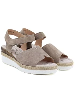 Dámske béžové kožené sandále Jezzi na platforme 26SD18-32
