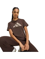Dámské tričko Animal hnědé, model 22359082 - ADIDAS