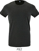 SOL'S Regent Fit Pánske tričko „Slim Fit“ 25.0553 uhlovo šedá melírovaná