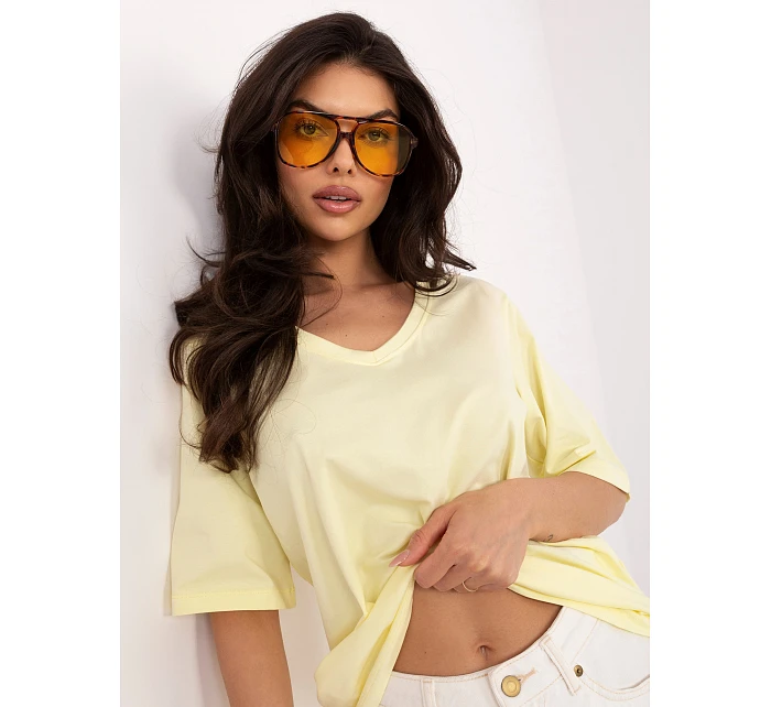 T shirt RV BZ model 22097816 jasny żółty - FPrice