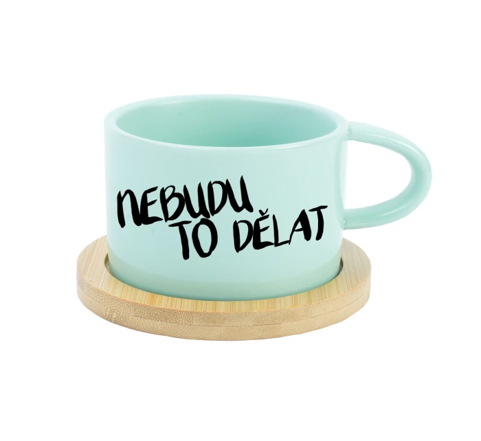 NEBUDU TO DĚLAT - mint hrníček makronka 200 ml