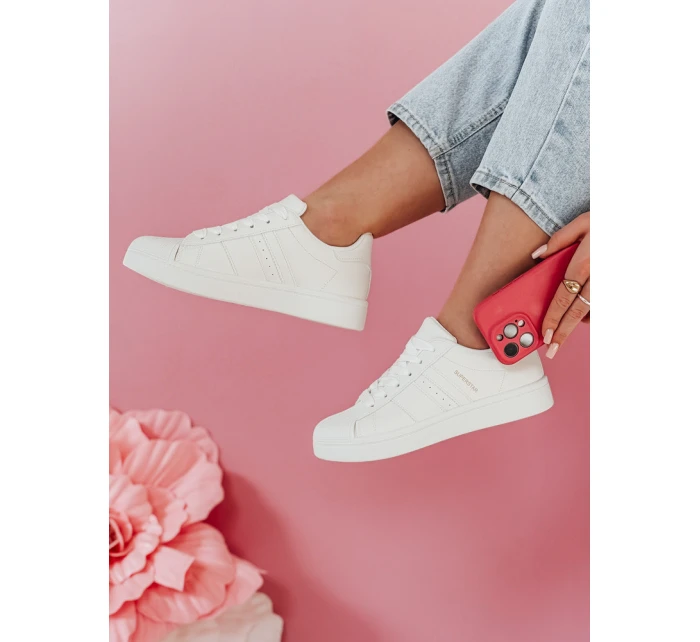 JUNOMI dámske tenisky na platforme biele FashionStreet ZY0859