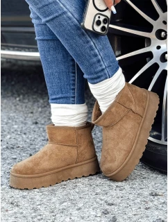 Dámské sněhule na platformě béžové Dstreet model 21992167 - FashionStreet