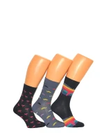 Pánske ponožky Wola Perfect Man vzorované W 94N03 Casual