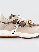 Béžové športové topánky s retiazkou (N-205)