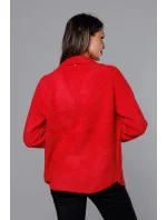 Krátký červený přehoz přes oblečení typu alpaka model 18059121 - MADE IN ITALY