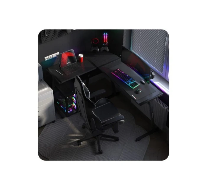 Herní stůl Hero model 21335676 Black RGB - Huzaro