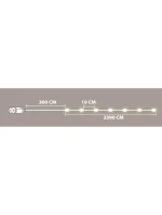 DRÔTENÉ SVETLÁ GIRLANDA 240 VIEDOL STUDENÁ BIELA