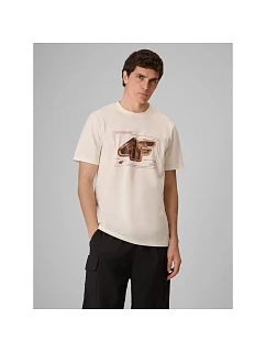 T-shirt regular z nadrukiem męski 4F 4FRSS26TTSHM4230-11S