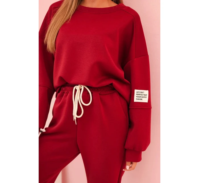 Súprava mikina + nohavice maslová slivka Súprava mikina + nohavice maslová slivka