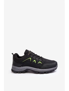 Męskie Buty Sportowe Trekkingowe Czarne Ibarina