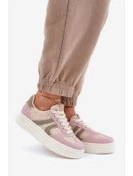 Sneakersy Damskie Z Plecionką Na Platformie Multikolor Lesida Sneakersy Damskie Z Plecionką Na Platformie Multikolor Lesida