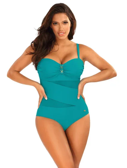 Dámske jednodielne plavky New Trends 6 S8030D2-10 tyrkysové - Self