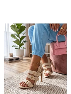 Sandále na podpätku model 227278 Solea