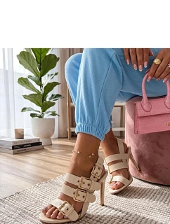 Sandále na podpätku model 227278 Solea