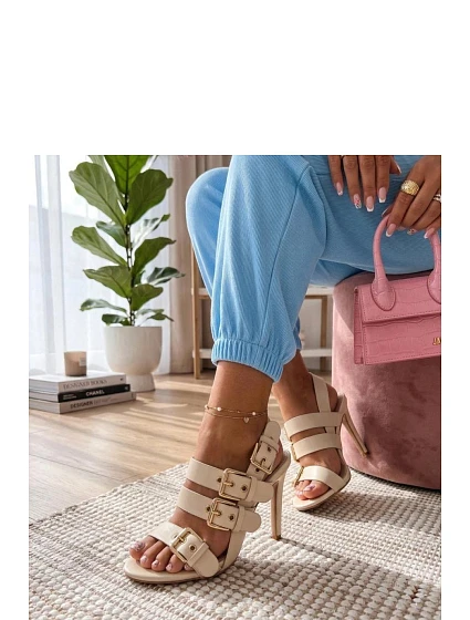 Sandále na podpätku model 227278 Solea