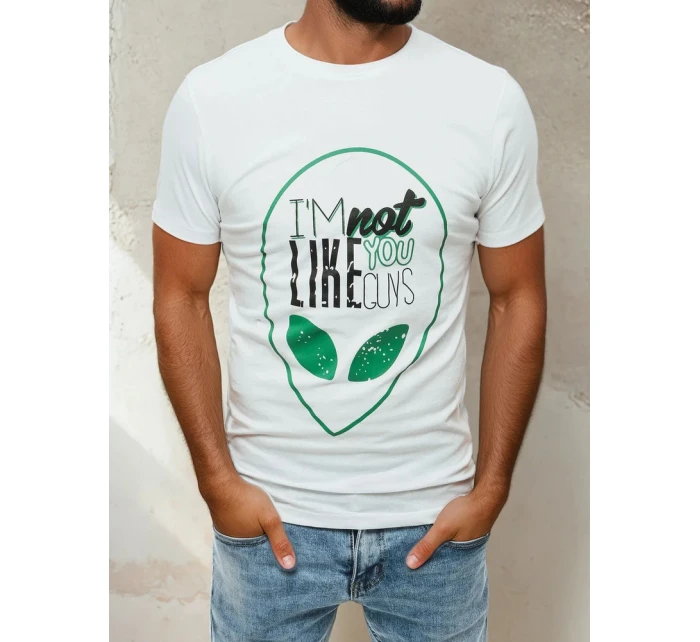 Pánské tričko s potiskem bílé Dstreet model 21962382 - FashionStreet Pánské tričko s potiskem bílé Dstreet model 21962382 - FashionStreet