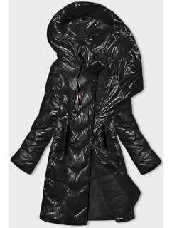Dámska čierna metalická zimná bunda Rosse Line (7227)