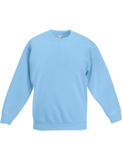 Fruit of the Loom Classic Kids Set-In Sweat Detská mikina 16.2041 sky blue Fruit of the Loom Classic Kids Set-In Sweat Detská mikina 16.2041 sky blue
