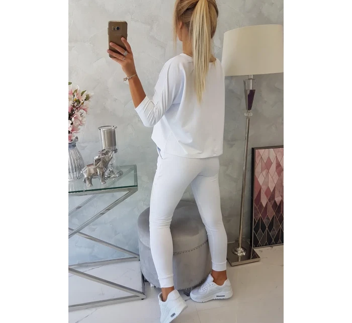 Tlačená sada Queen white