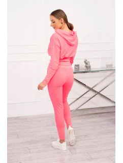 Široká rebrovaná súprava Pink Neon