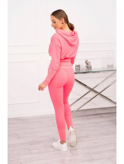 Široká rebrovaná súprava Pink Neon