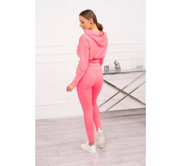 Široká rebrovaná súprava Pink Neon