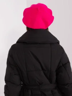 Czapka AT CZ model 18970087 ciemny różowy - FPrice