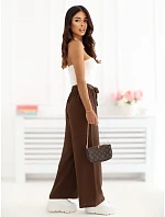 Spodnie CS SP model 22099837 ciemny brązowy - FPrice